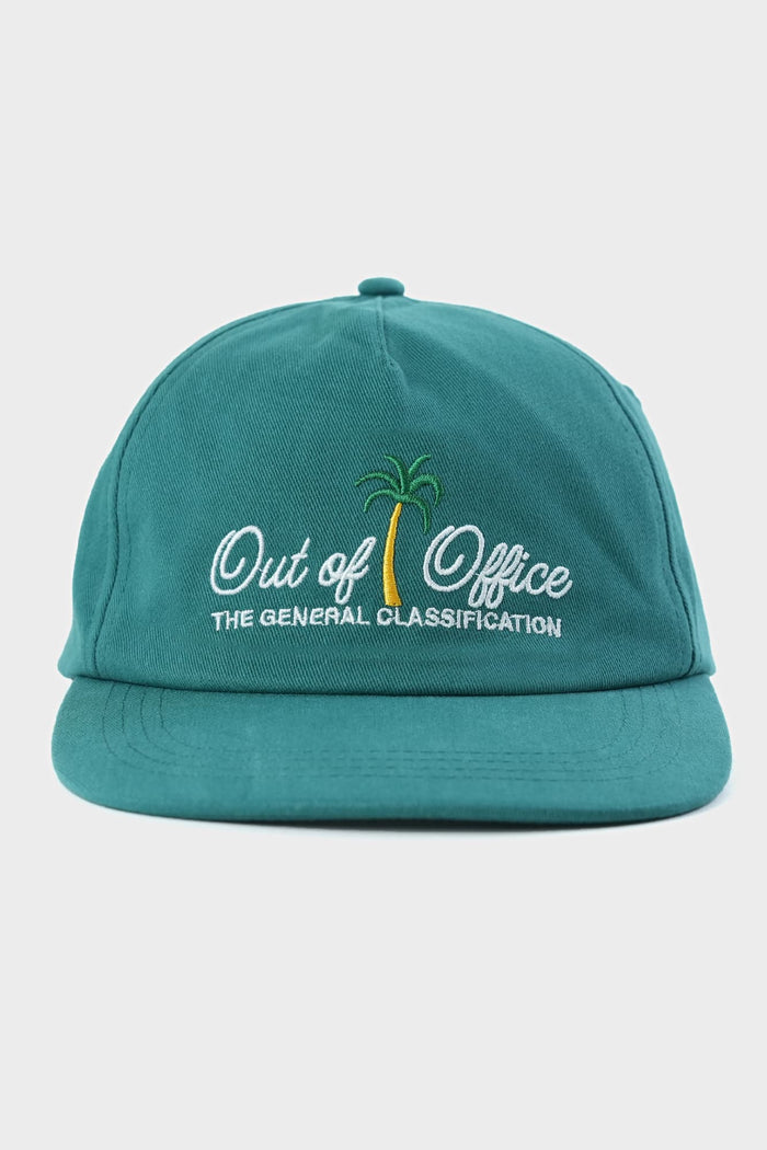 Out of Office Unstructured Cap Green