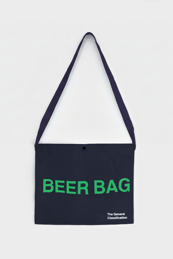 Beer Bag Canvas Musette Navy & Green