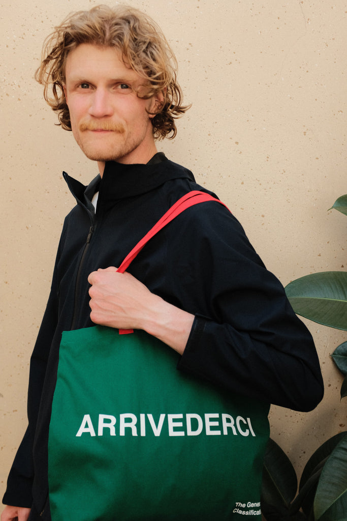 Ciao Tote Bag Green Modeled